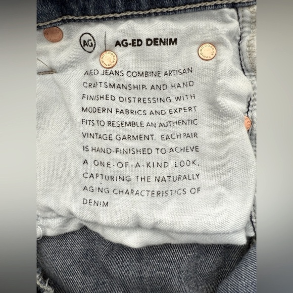 AG Prima Ankle Jeans | Size 28 | Medium Wash | Excellent Preloved Condition - Picture 9 of 9